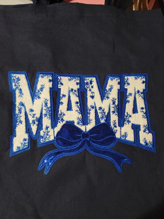 CUSTOM Tote Bag - Patch/Rhinestones
